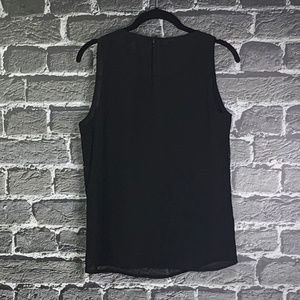 Chico's Tops - Black Label by Chico's Black Beaded Tank Sz 00 Chico's Tops - Black Label by Chico's Black Beaded Tank Sz 00